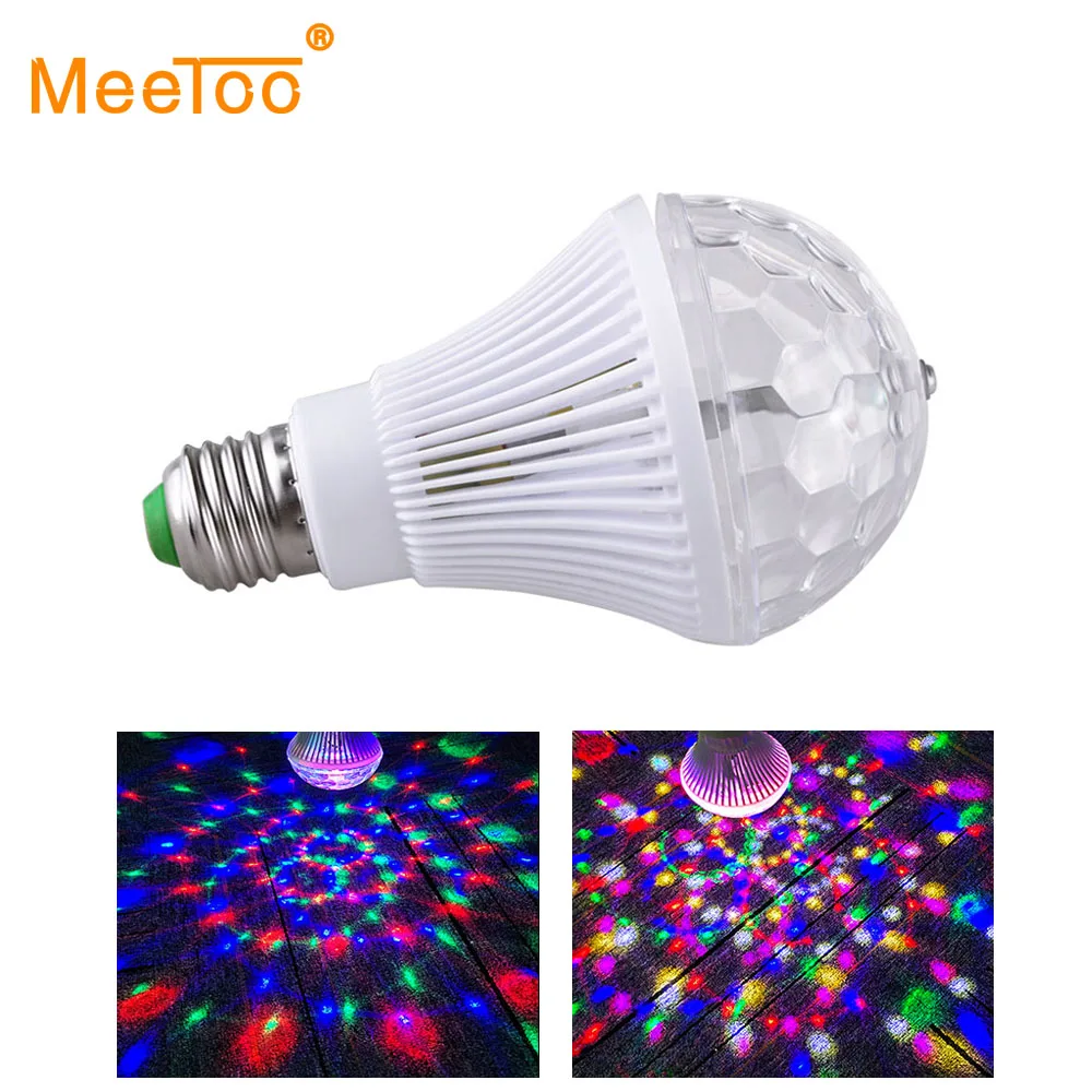 Auto Rotating E27 RGB Crystal Magic Ball Lumiere Sound Control Moving Head DJ Disco Party Light Stage Lighting Effect Bulb Lamp
Auto Rotating E27 RGB Crystal Magic Ball Lumiere Sound Control Moving Head DJ Disco Party Light Stage Lighting Effect Bulb Lamp