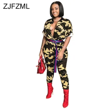 Camouflage Print Rompers Womens Jumpsuit Casual O Neck Short Sleeve Full Length Body Suit Summer Buttons Up Plus Size Playsuit
Camouflage Print Rompers Womens Jumpsuit Casual O Neck Short Sleeve Full Length Body Suit Summer Buttons Up Plus Size Playsuit