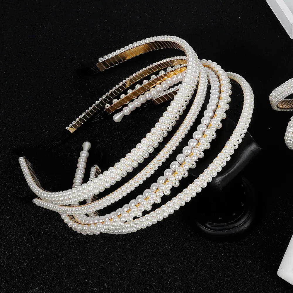 Fashion Hot Korean Sample Design Imitation Pearl Hair Band Girls Hair Accessories Women Headband Wedding Party Bridal Hair Hoop
Fashion Hot Korean Sample Design Imitation Pearl Hair Band Girls Hair Accessories Women Headband Wedding Party Bridal Hair Hoop