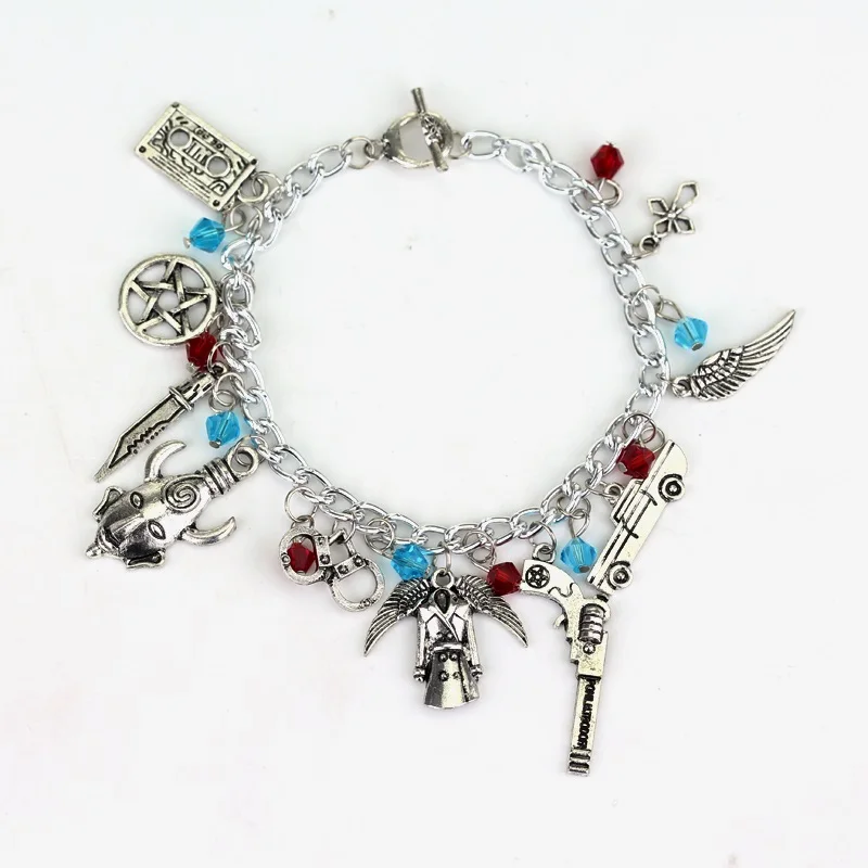 Supernatural Deans Protection Amulet Charm Woven Cosplay Star Pentagram bracelet Supernatural Deluxe Fandom bracelet
Supernatural Deans Protection Amulet Charm Woven Cosplay Star Pentagram bracelet Supernatural Deluxe Fandom bracelet