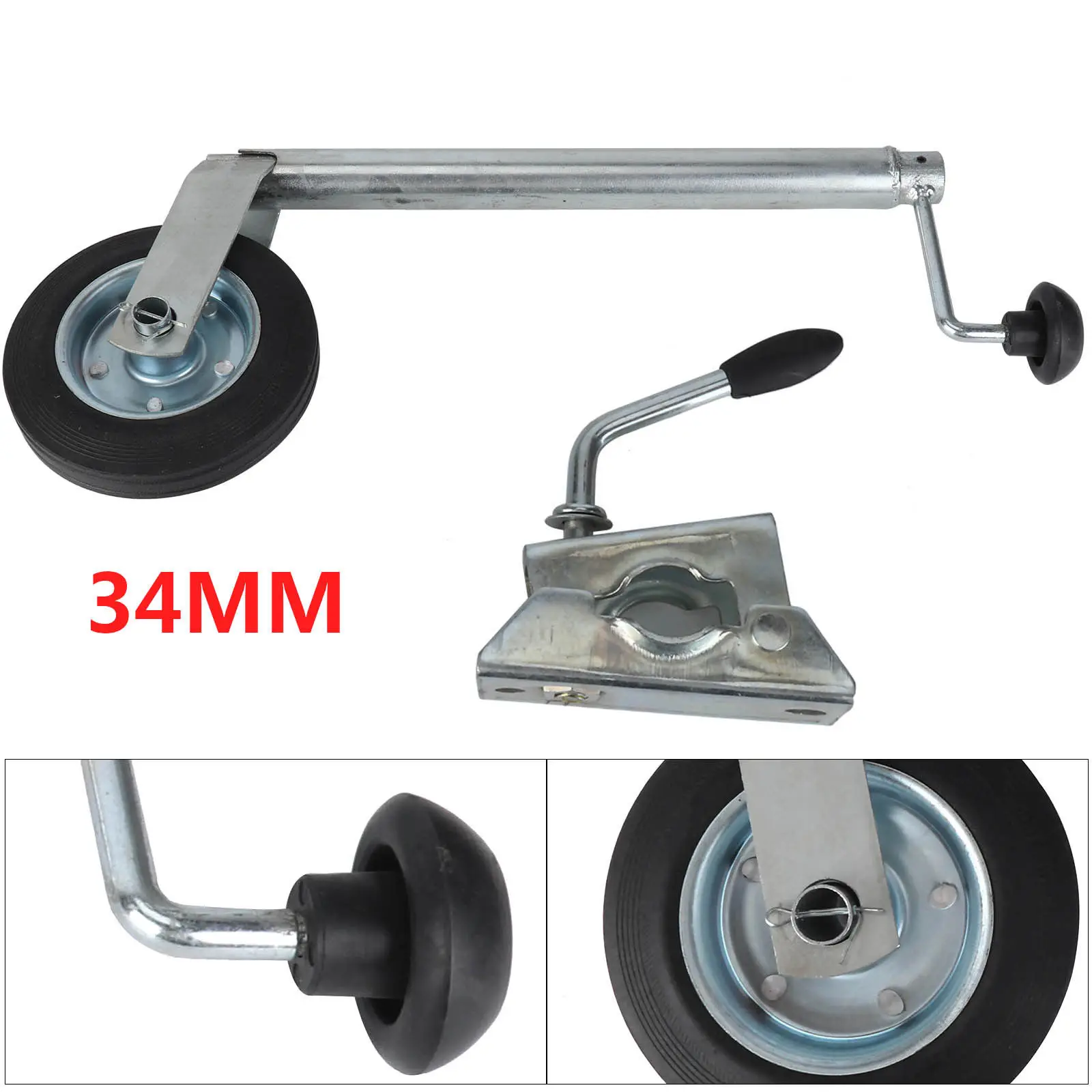 34MM Jockey Wheel With Clamp - Telescopic Plastic Rim Caravan Trailer garden accessories outdoor gardening tools and equipment
34MM Jockey Wheel With Clamp - Telescopic Plastic Rim Caravan Trailer garden accessories outdoor gardening tools and equipment