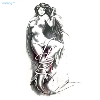 2017 new arrive 21 X 15 CM body art Sexy Cool mermaid Tattoo Waterproof Hot Temporary Tattoo fake arm make up girls tattoos 777
2017 new arrive 21 X 15 CM body art Sexy Cool mermaid Tattoo Waterproof Hot Temporary Tattoo fake arm make up girls tattoos 777
