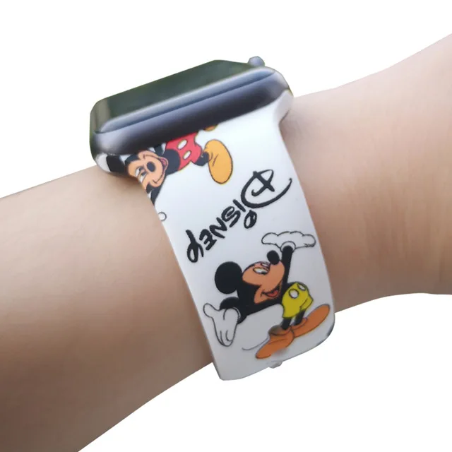 Silicone Watchband for Apple Watch 38mm 42mm 40mm 44mm Cartoon Mickey Printing Replace Bracelet Strap Band for iWatch 1 2 3 4
Silicone Watchband for Apple Watch 38mm 42mm 40mm 44mm Cartoon Mickey Printing Replace Bracelet Strap Band for iWatch 1 2 3 4