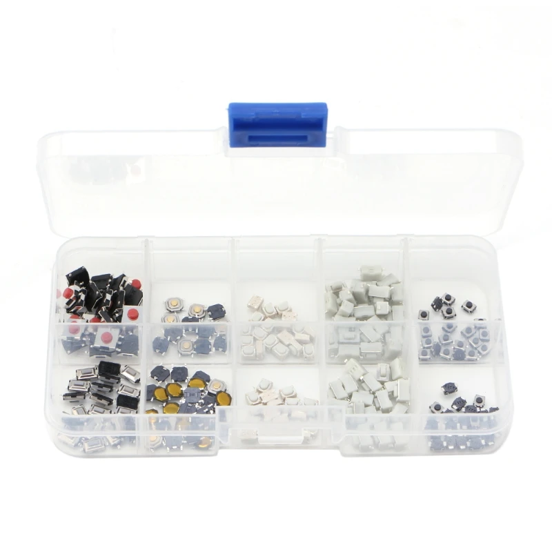 250 Pcs 10 Models Tactile Button Switch Micro Button Switches Remote Control L15
250 Pcs 10 Models Tactile Button Switch Micro Button Switches Remote Control L15