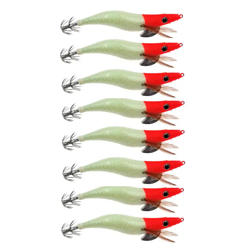 8PCS Luminous Wood Shrimp Squid Jigs Bait 13.5CM 21G Artificial Jigging Fishing Lure Squid Lure For Cuttlefish Octopus
8PCS Luminous Wood Shrimp Squid Jigs Bait 13.5CM 21G Artificial Jigging Fishing Lure Squid Lure For Cuttlefish Octopus