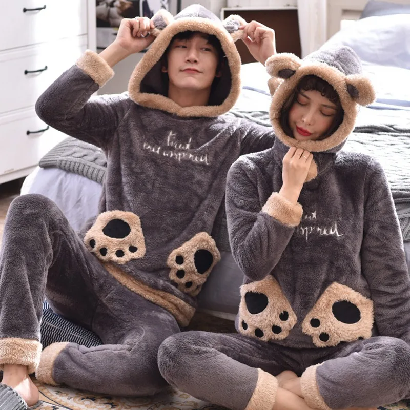 JINUO New Arrival 8 Styles Winter Young Couples Coral Fleece Thicken Pajama Sets Lovers Cartoon Warm Soft Home Wear Sleepwear
JINUO New Arrival 8 Styles Winter Young Couples Coral Fleece Thicken Pajama Sets Lovers Cartoon Warm Soft Home Wear Sleepwear
