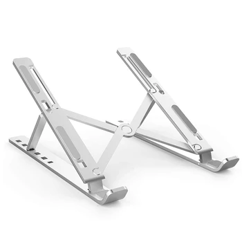 Laptop Stand Portable 6 Heights Adjustable Aluminum Desktop Ventilated Cooling Holder Folding Ultra for Macbook Up To 15.6 Inc
Laptop Stand Portable 6 Heights Adjustable Aluminum Desktop Ventilated Cooling Holder Folding Ultra for Macbook Up To 15.6 Inc