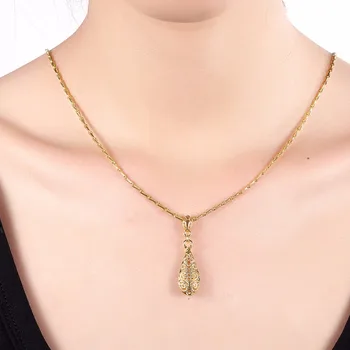 Hollow Gold Drop Pendant Female Sterling Silver Necklace Women Unique Design Flicker Crystal Pendant Necklace Anniversary Gift
Hollow Gold Drop Pendant Female Sterling Silver Necklace Women Unique Design Flicker Crystal Pendant Necklace Anniversary Gift
