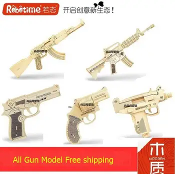 Robotime wooden 3D building model toy gift puzzle Uzi Revolver Magnum BERETTA AK47 Rifle M4 Submachine gun 1pc 
Robotime wooden 3D building model toy gift puzzle Uzi Revolver Magnum BERETTA AK47 Rifle M4 Submachine gun 1pc