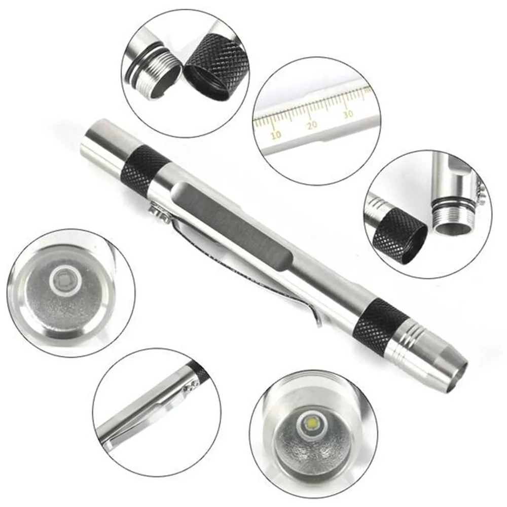 2 in 1 Yellow/White Beam Pocket Clip Medical Pen Flashlight Waterproof Dual-head Jade Torch with Millimeter Ruler Flashlight
2 in 1 Yellow/White Beam Pocket Clip Medical Pen Flashlight Waterproof Dual-head Jade Torch with Millimeter Ruler Flashlight