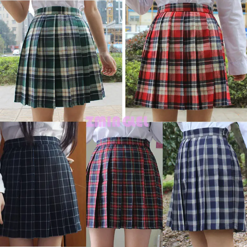 Japanese School Girl Uniform Placid Checks Pleated Skirt Sailor Mini Skirt Cute JK Style
Japanese School Girl Uniform Placid Checks Pleated Skirt Sailor Mini Skirt Cute JK Style