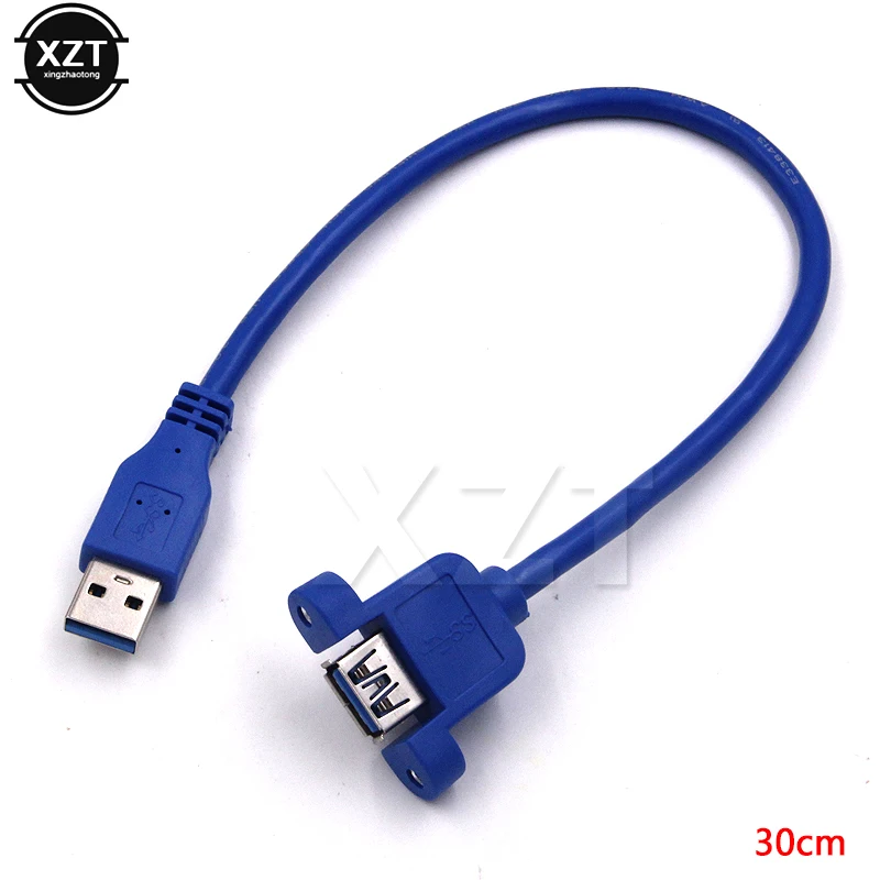 High Speed USB 3.0 Male To Female USB 3.0 Extension Cable Wire Computer Host Panel Mount Screw USB Connector Adapter
High Speed USB 3.0 Male To Female USB 3.0 Extension Cable Wire Computer Host Panel Mount Screw USB Connector Adapter