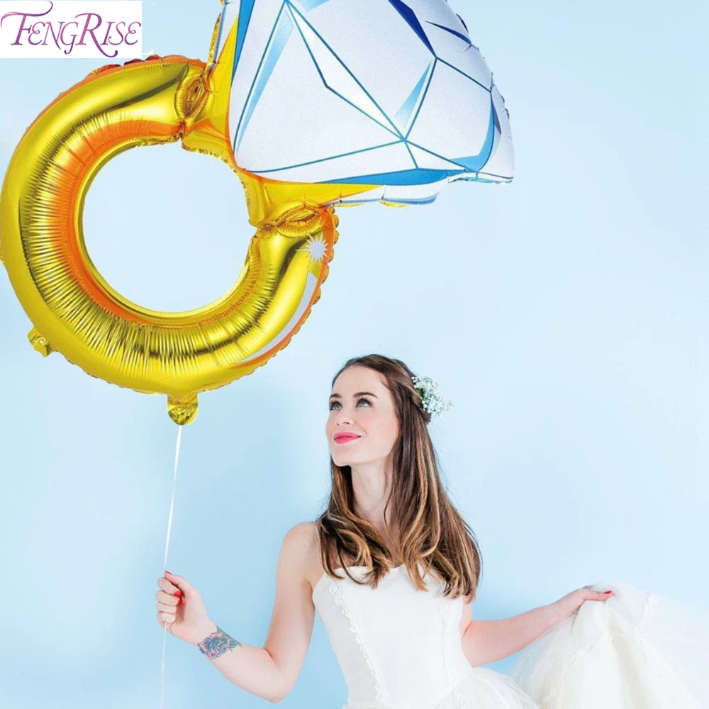FENGRISE 30inch Gold/Silver Diamond Ring Foil Balloon Bride To Be Balloon Romantic Wedding Party Decoration Bachelorette Party
FENGRISE 30inch Gold/Silver Diamond Ring Foil Balloon Bride To Be Balloon Romantic Wedding Party Decoration Bachelorette Party