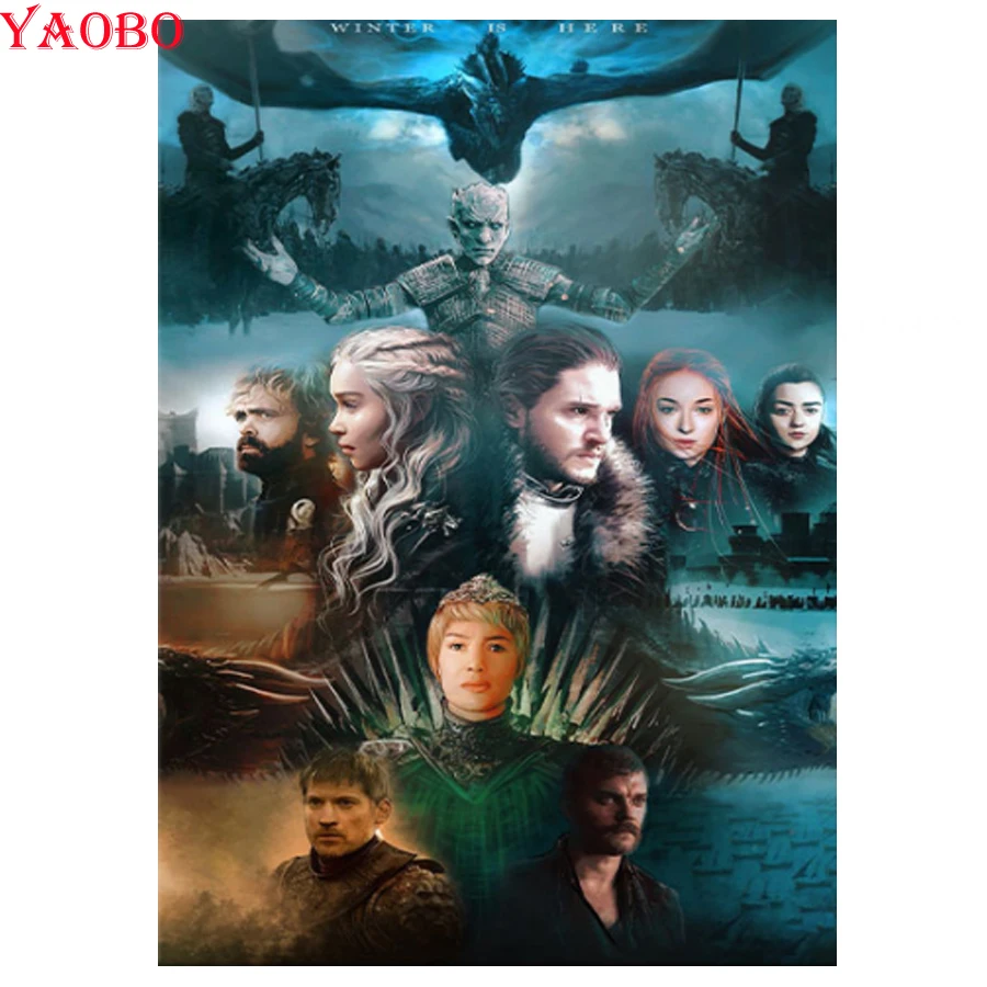 5d Diy Diamond Painting Game of Thrones Movie Poster Cross Stitch full square round Diamond Embroidery Children's diamond mosaic
5d Diy Diamond Painting Game of Thrones Movie Poster Cross Stitch full square round Diamond Embroidery Children's diamond mosaic