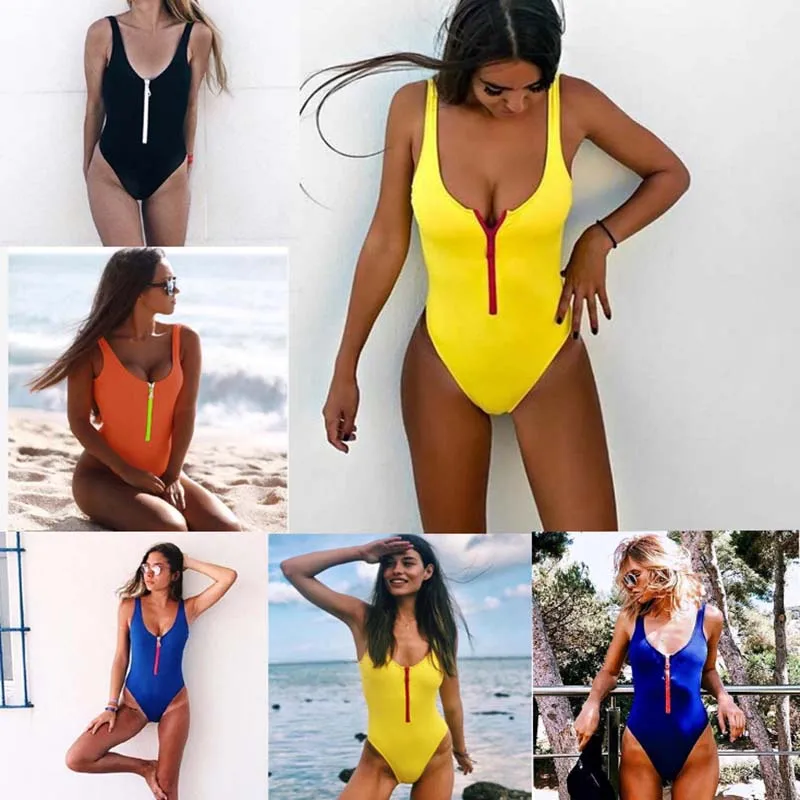 Women Swimwear One Piece Swimsuit Front Zipper High Leg Bikini Neon Push Up Biquini High Waisted Bathing Suit Monokini Swim Wear
Women Swimwear One Piece Swimsuit Front Zipper High Leg Bikini Neon Push Up Biquini High Waisted Bathing Suit Monokini Swim Wear