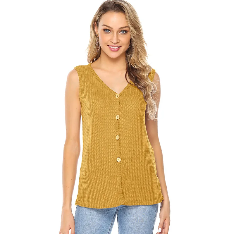 2019 Spring Summer New Fashion Women Blouse Sleeveless Sexy V-neck Female Knitted Cardigans Solid Color Casual Tops
2019 Spring Summer New Fashion Women Blouse Sleeveless Sexy V-neck Female Knitted Cardigans Solid Color Casual Tops