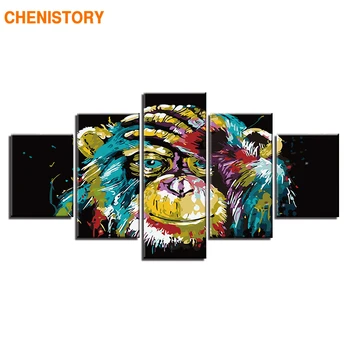 CHENISTORY Frameless 5 Panels Color Orangutan DIY Painting By Numebrs Animal Acrylic Paint By Numbers Handpainted For Home Decor
CHENISTORY Frameless 5 Panels Color Orangutan DIY Painting By Numebrs Animal Acrylic Paint By Numbers Handpainted For Home Decor