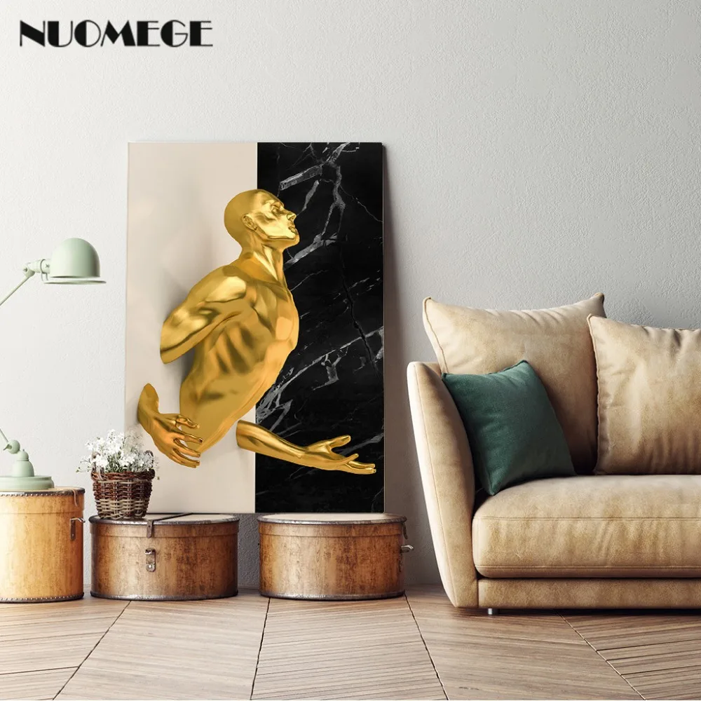 Modern Style Nordic Simple Gold Sculpture Line Poster and Print Abstract Canvas Wall Art Decorative Painting for Living Room
Modern Style Nordic Simple Gold Sculpture Line Poster and Print Abstract Canvas Wall Art Decorative Painting for Living Room
