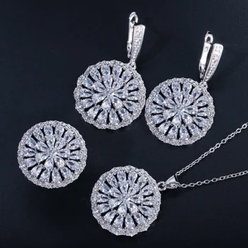 New Fashion 925 Sterling Silver Jewelry Sets For Women Luxury White 5A Cubic Zirconia Wedding Bridal Jewelry Sets For Lover Gift
New Fashion 925 Sterling Silver Jewelry Sets For Women Luxury White 5A Cubic Zirconia Wedding Bridal Jewelry Sets For Lover Gift