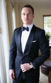 Men's Business Casual Suit Groomsman 2 PCS Black Shawl Lapel Men Suit Blazers Jacket+Pants Men Suit for Wedding Custom Made
Men's Business Casual Suit Groomsman 2 PCS Black Shawl Lapel Men Suit Blazers Jacket+Pants Men Suit for Wedding Custom Made