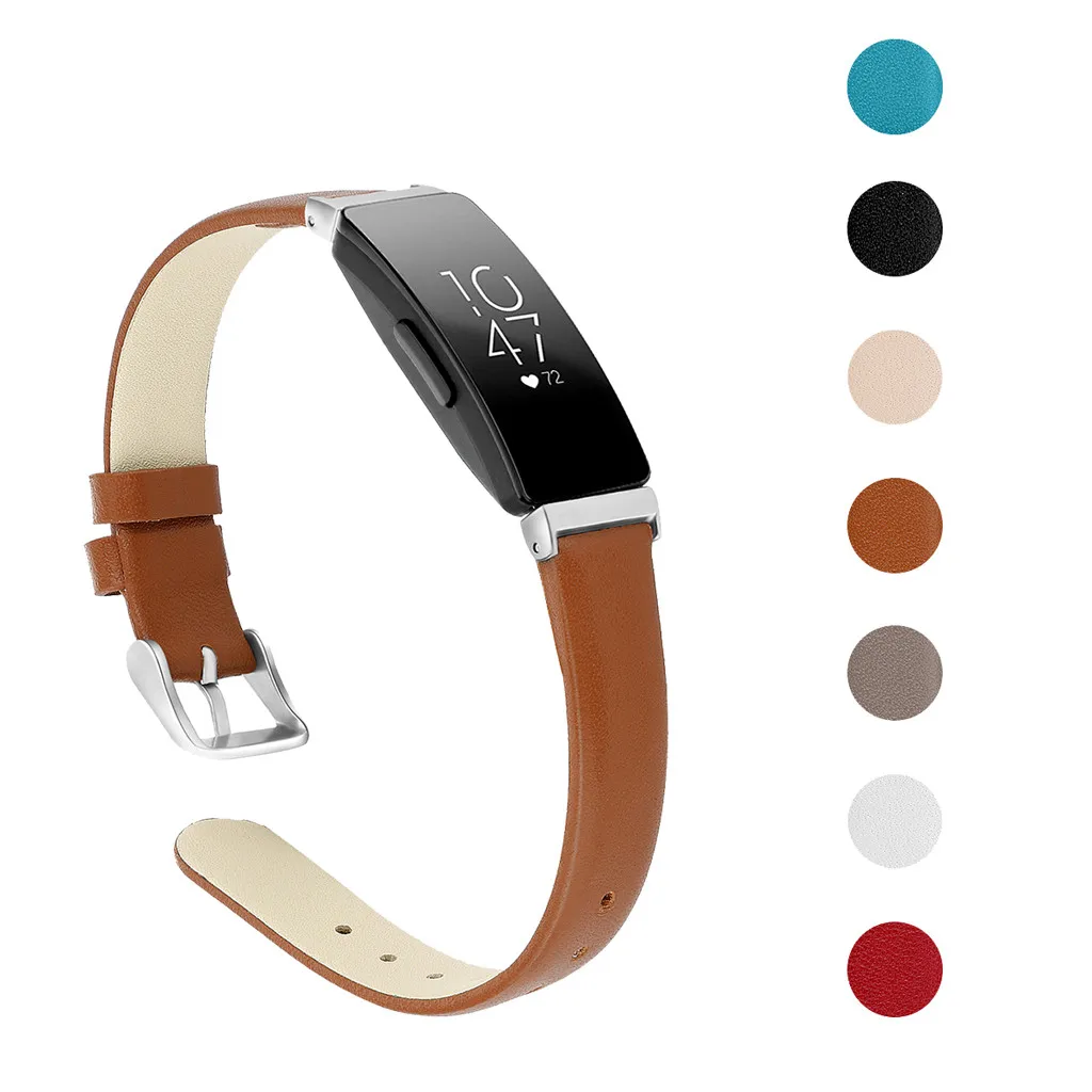 Кожаный ремешок Ouhaobin для часов Fitbit Inspire/Inspire HR роскошные кожаные ремешки сменный