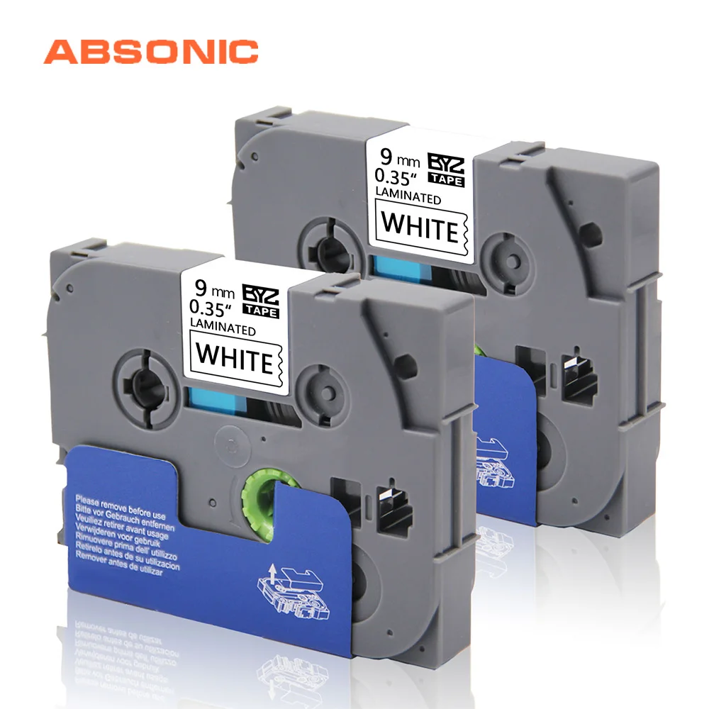 Absonic 9mm TZ Tape 2pcs TZe-221 TZe221 TZ221 TZe 221 For Brother P-touch Black on White Label Maker PT-1010 PT-200 PT-1000 Tags
Absonic 9mm TZ Tape 2pcs TZe-221 TZe221 TZ221 TZe 221 For Brother P-touch Black on White Label Maker PT-1010 PT-200 PT-1000 Tags