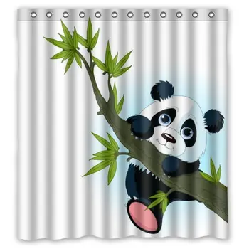 New For Bathroom Lovely Cartoon Panda In The Tree Shower Curtain / 100% Polyester Waterproof Fabric Curtain
New For Bathroom Lovely Cartoon Panda In The Tree Shower Curtain / 100% Polyester Waterproof Fabric Curtain