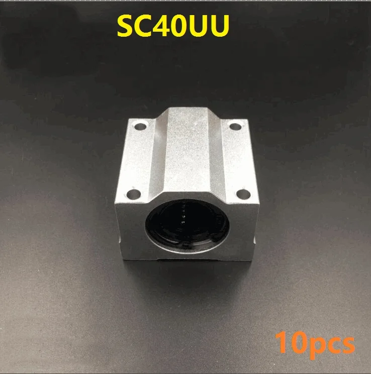 

10pcs/lot SC40UU SCS40UU Bearing 40mm linear case unit linear guide shaft linear blocks for CNC router linear guide