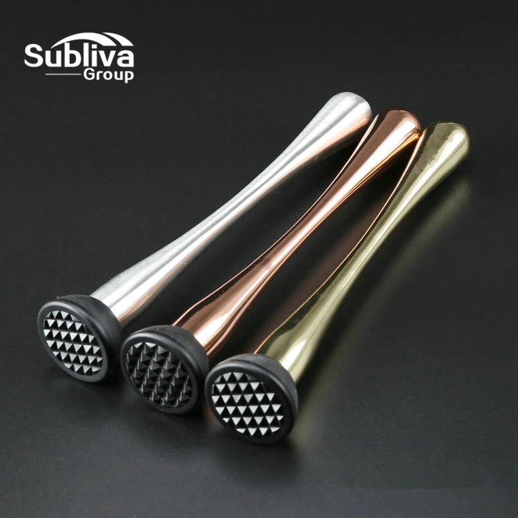 New Cocktail Muddler Stainless Steel Bar Mixer Barware Mojito Cocktail DIY Drink Fruit Muddler Crushed Ice Barware Bar Tool
New Cocktail Muddler Stainless Steel Bar Mixer Barware Mojito Cocktail DIY Drink Fruit Muddler Crushed Ice Barware Bar Tool