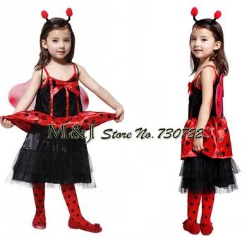 Free shipping!!Lady beetle insect costume Beautiful faery children dress Halloween costume carnival holiday party
Free shipping!!Lady beetle insect costume Beautiful faery children dress Halloween costume carnival holiday party
