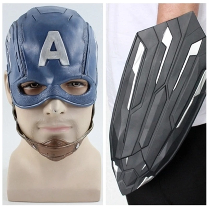 Anime Movie Captain America The Avengers Cosplay Costumes Mask With Handheld Shield Defensive Props Cosplay Accessories
Anime Movie Captain America The Avengers Cosplay Costumes Mask With Handheld Shield Defensive Props Cosplay Accessories