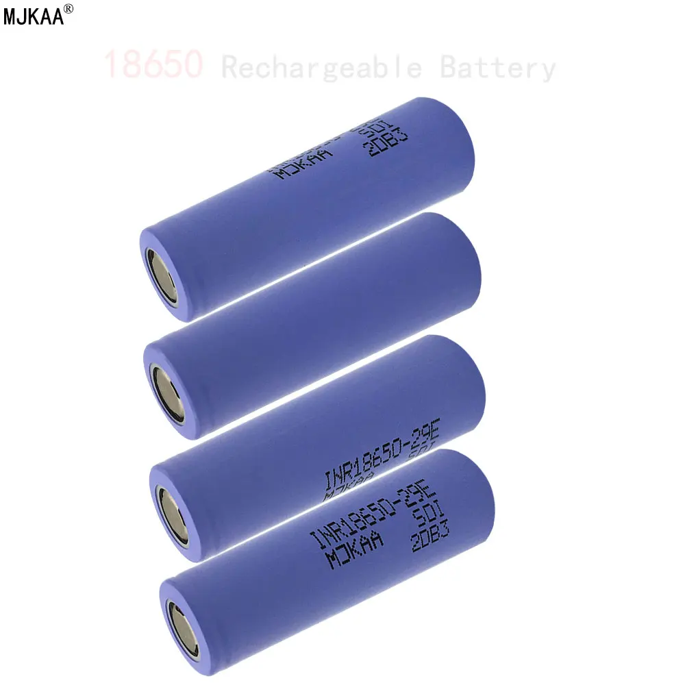 4pcs 18650 2900mAh Rechargeable Batteries 3.7v Lithium Li-ion Battery for Power Bank Flashlight Headlight 18650 Batteries
4pcs 18650 2900mAh Rechargeable Batteries 3.7v Lithium Li-ion Battery for Power Bank Flashlight Headlight 18650 Batteries