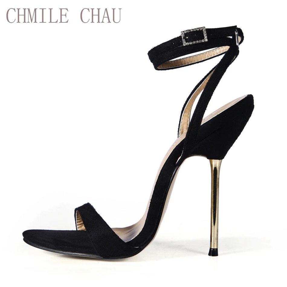CHMILE CHAU Sexy Suede Party Shoe Women Stiletto High Metal Heels Ankle Strap Lady Sandals Plus Sizes 10.5 Zapatos Mujer 3845-i5
CHMILE CHAU Sexy Suede Party Shoe Women Stiletto High Metal Heels Ankle Strap Lady Sandals Plus Sizes 10.5 Zapatos Mujer 3845-i5