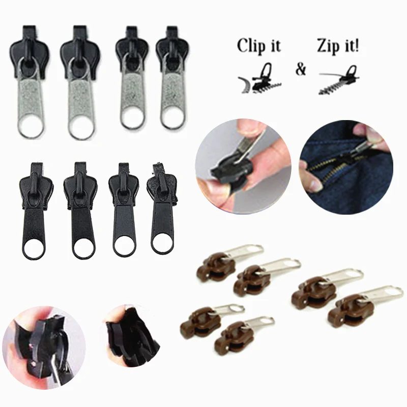 6pcs Hot Fix Zipper Zipper Head Universal Kit Replacement Instant Repair Fix A Zipper Convenient Useful
6pcs Hot Fix Zipper Zipper Head Universal Kit Replacement Instant Repair Fix A Zipper Convenient Useful