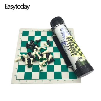 Easytoday Outdoor Chess Game Set Portable Plastic Chess Pieces Synthetic Leather Board Straps Travel Essentials Table Games Gift
Easytoday Outdoor Chess Game Set Portable Plastic Chess Pieces Synthetic Leather Board Straps Travel Essentials Table Games Gift
