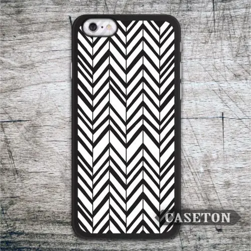 Black and White Chevron font b Case b font For font b iPhone b font font
