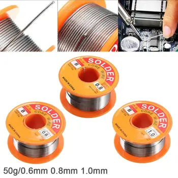 50g 63/37 Tin lead alloy Tin Fine Wire Core 0.6-1mm 2% Flux Reel Welding Line Solder Wire
50g 63/37 Tin lead alloy Tin Fine Wire Core 0.6-1mm 2% Flux Reel Welding Line Solder Wire