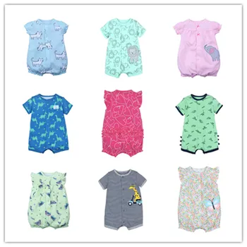 2019 Newborn Baby Girls Rompers Short Sleeved Infant bodysuits pink elephant cats lovely colorful summer cotton kids clothes
2019 Newborn Baby Girls Rompers Short Sleeved Infant bodysuits pink elephant cats lovely colorful summer cotton kids clothes