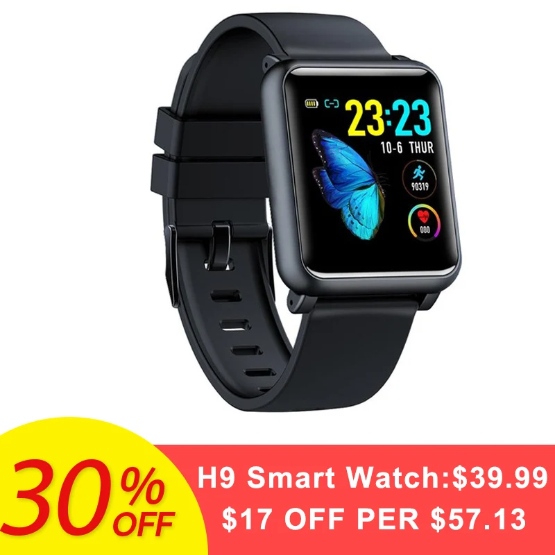 Bakeey H9 1.3 Inch ECG+PPG Monitor HR Blood Pressure Smartwatch IP67 Waterproof Sport Modes Charger Dock Smart Watch Men Women
Bakeey H9 1.3 Inch ECG+PPG Monitor HR Blood Pressure Smartwatch IP67 Waterproof Sport Modes Charger Dock Smart Watch Men Women
