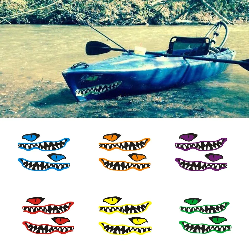 New 1 Pair River Monster Mouth & Eye Vinyl Decal Stickers for Kayak Canoe Fishing Boat Car Truck Yaht Dinghy Window Decoration
New 1 Pair River Monster Mouth & Eye Vinyl Decal Stickers for Kayak Canoe Fishing Boat Car Truck Yaht Dinghy Window Decoration