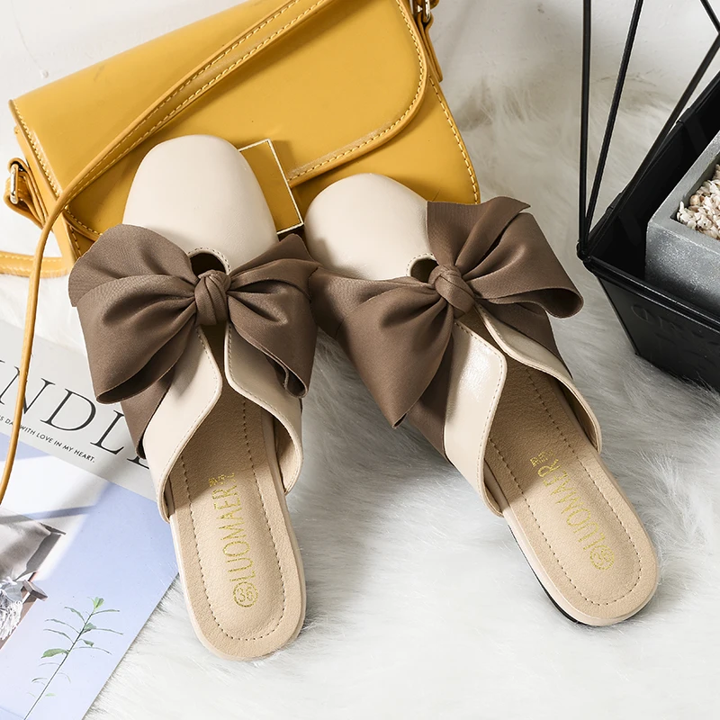 Bowknot Design Woman Mules Shoes Square Toe Sandals Silk Ribbon Slippers 41-43 Big Size Flip Flops Ladies Sandals Brand Mules
Bowknot Design Woman Mules Shoes Square Toe Sandals Silk Ribbon Slippers 41-43 Big Size Flip Flops Ladies Sandals Brand Mules