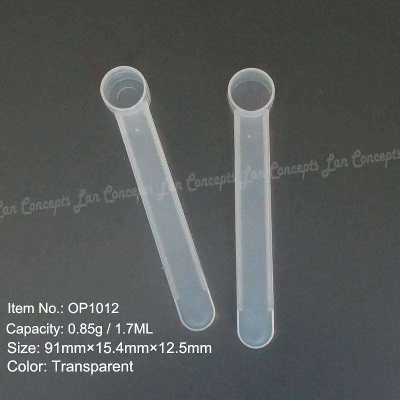 0.85g 17ml flat plastic measuring spoon PP scoop transparent 5a1