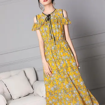 Women Dress 2019 Summer Bohemia Floral Print Chiffon Midi Dress Boho Style Party Beach Dresses Vestidos de fiesta
Women Dress 2019 Summer Bohemia Floral Print Chiffon Midi Dress Boho Style Party Beach Dresses Vestidos de fiesta
