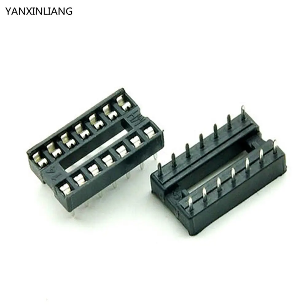 34PCS/Lot 14 Pin DIP Square Hole IC Sockets Adapter 14Pin Pitch 2.54mm Connector
34PCS/Lot 14 Pin DIP Square Hole IC Sockets Adapter 14Pin Pitch 2.54mm Connector