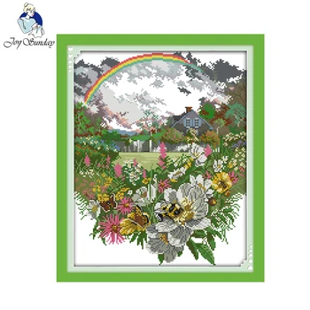 Joy Sunday The After Rain Rainbow Flowers Printed Counted Cross Stitch Kits For Embroidery Crafts Hobby Home Decor Cross Stitch
Joy Sunday The After Rain Rainbow Flowers Printed Counted Cross Stitch Kits For Embroidery Crafts Hobby Home Decor Cross Stitch