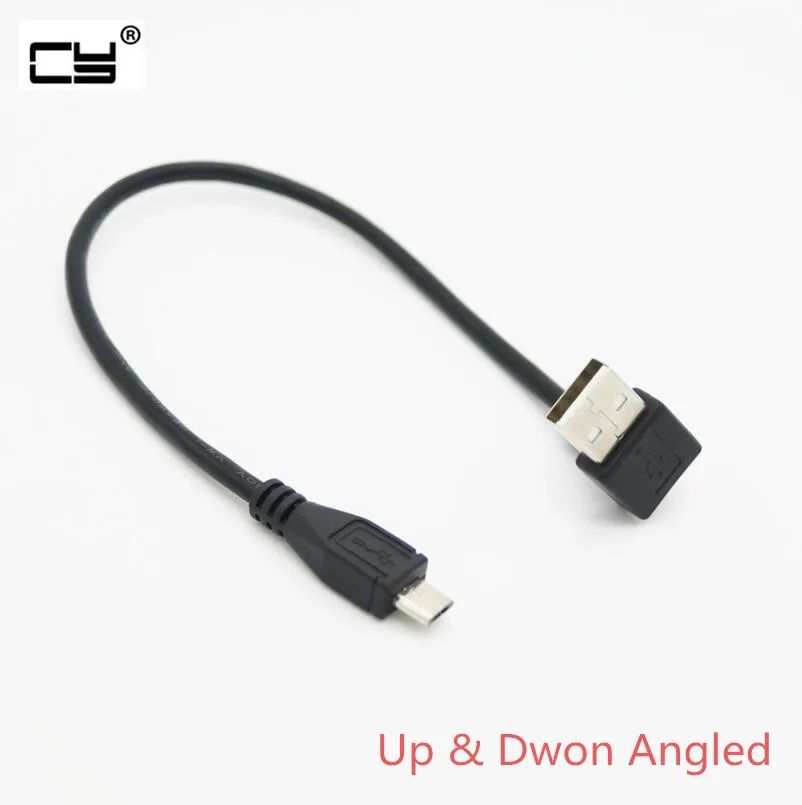 USB 2 0 кабель Micro для мобильного телефона и планшета Угловой зарядки с 90 градусов до