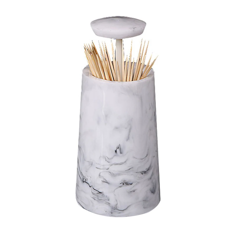 European Fashion Creative Marble Texture Toothpick Box Hand Pressure Toothpick Storage Box Desktop Ashtray Round Cotton Swab B
European Fashion Creative Marble Texture Toothpick Box Hand Pressure Toothpick Storage Box Desktop Ashtray Round Cotton Swab B