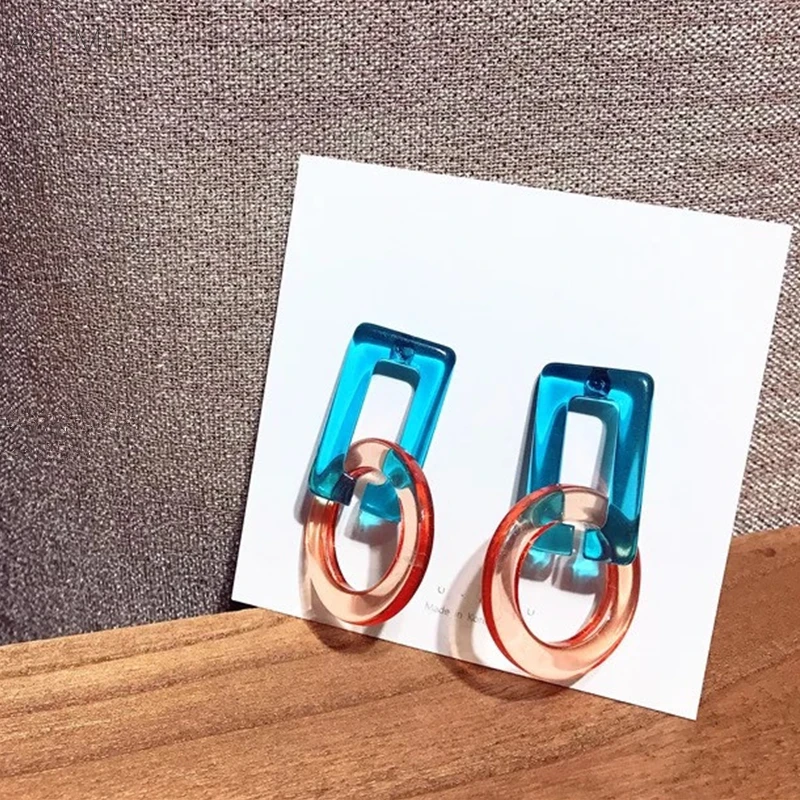 AOMU 2018 Korea Summer New Hit Color Acrylic Round Circle Wrap Rectangle Long Drop Earrings Resin Earrings for Women Wedding
AOMU 2018 Korea Summer New Hit Color Acrylic Round Circle Wrap Rectangle Long Drop Earrings Resin Earrings for Women Wedding