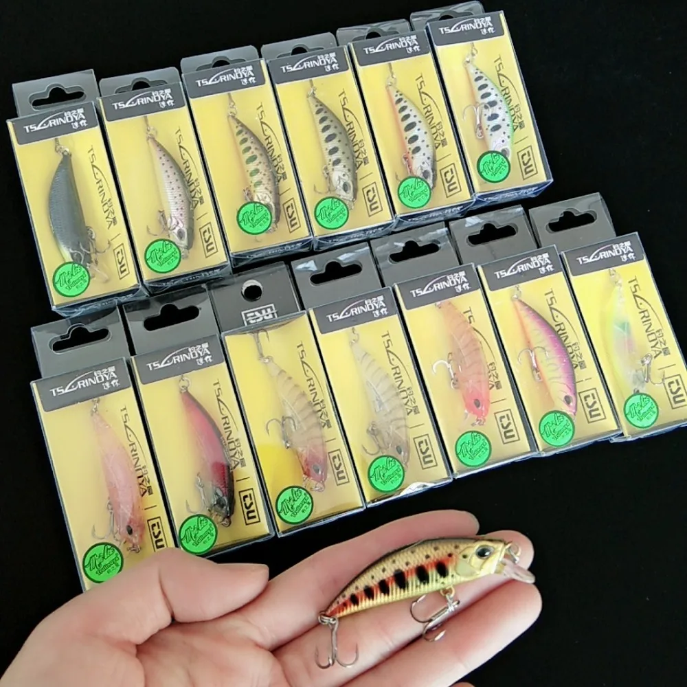Tsurinoya 14pcs Hot Sale DW63 sinking Mini Minnow Bait 50mm 5g Fishing Hard Lures Lifelike 3D Fish Eyes
Tsurinoya 14pcs Hot Sale DW63 sinking Mini Minnow Bait 50mm 5g Fishing Hard Lures Lifelike 3D Fish Eyes