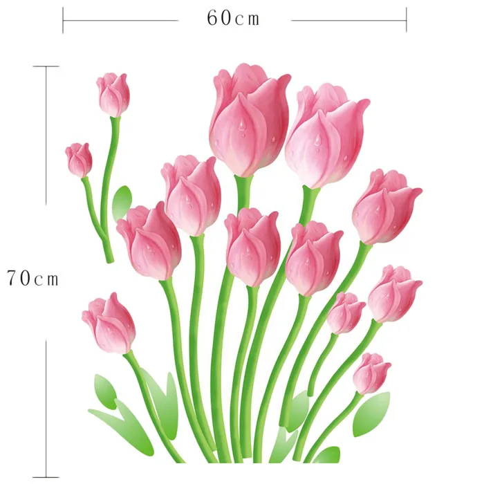 Drop Shipping Fashion Creative Romantic Tulips Wall Decals Living Room Bedroom Removable PVC Home Decor Wall Stickers 2017 Jun26
Drop Shipping Fashion Creative Romantic Tulips Wall Decals Living Room Bedroom Removable PVC Home Decor Wall Stickers 2017 Jun26